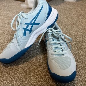 ASICS Blue and White Athletic Sneakers